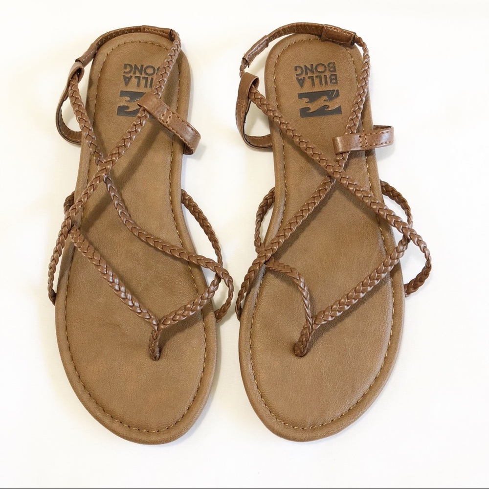 Billabong | Brown Braided Sandals